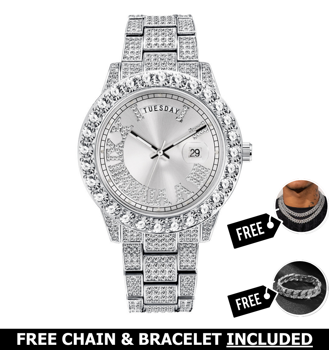 Armani Iced Out Watch