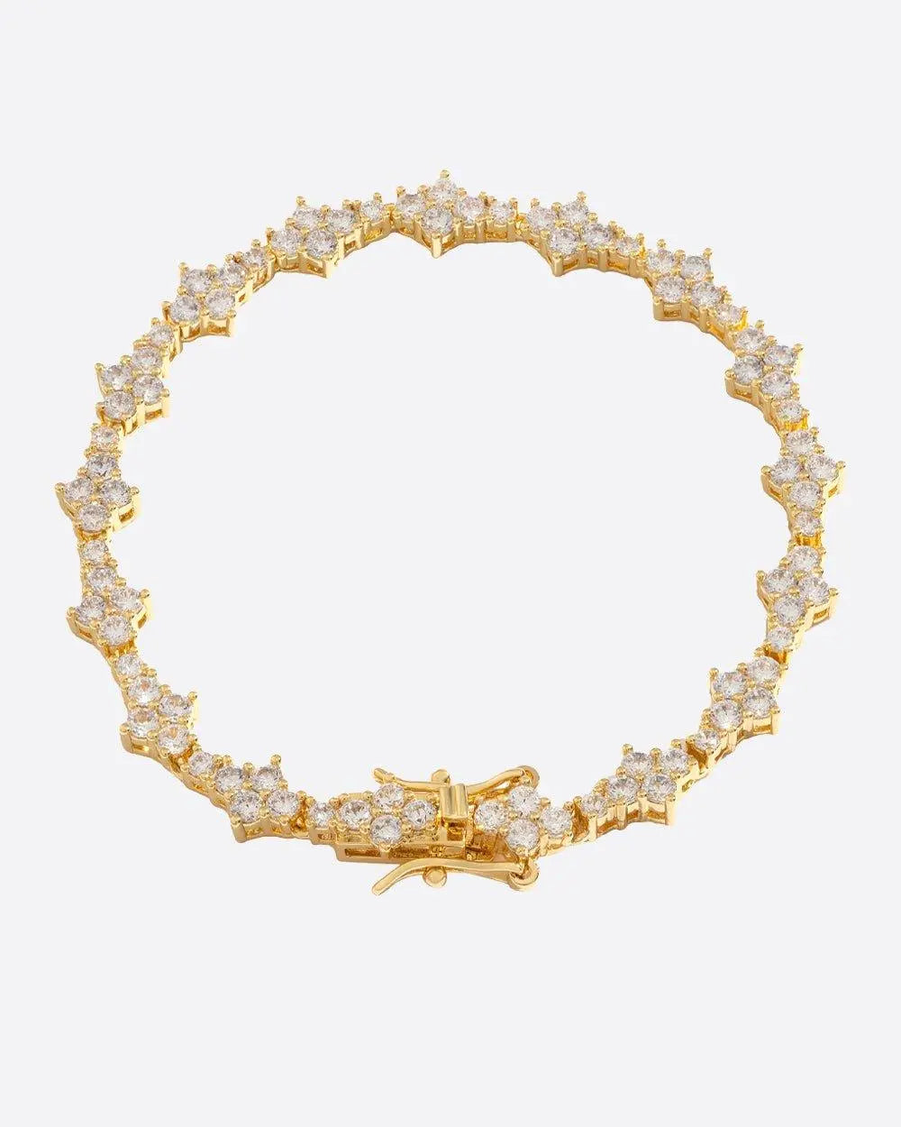 Comb Tennis Bracelet - Gold