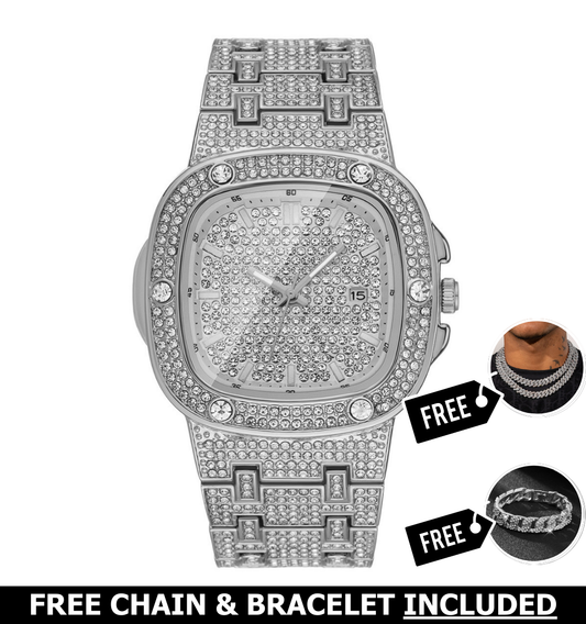 Raven Iced Out Watch