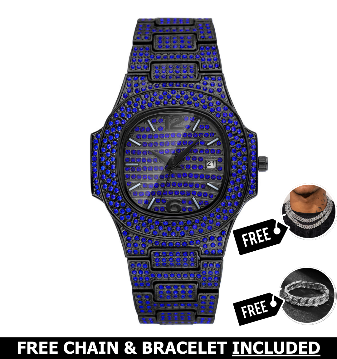 Petal Iced Out Watch