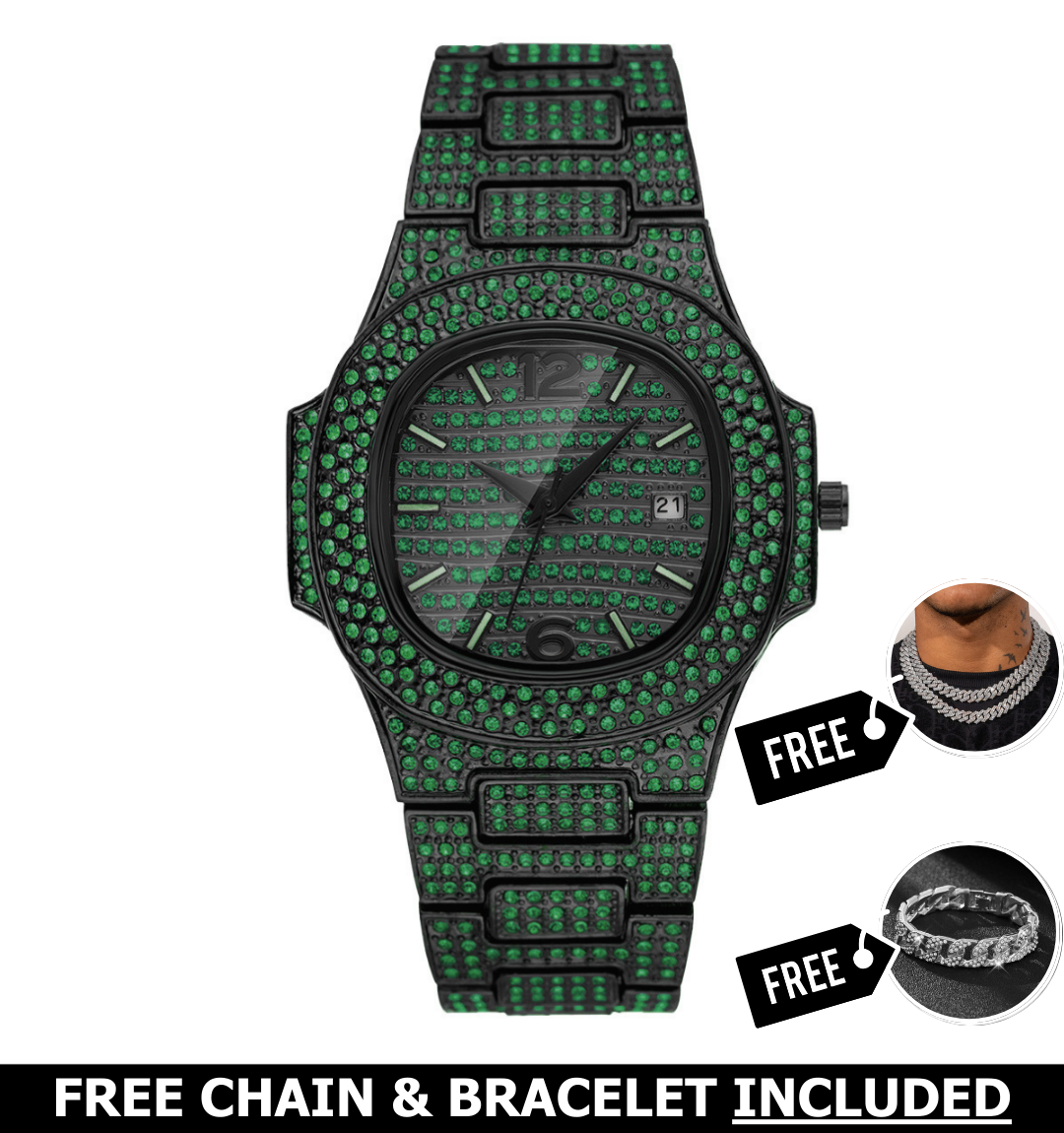 Petal Iced Out Watch