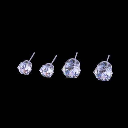 VVS Round Iced Out Stud Earrings