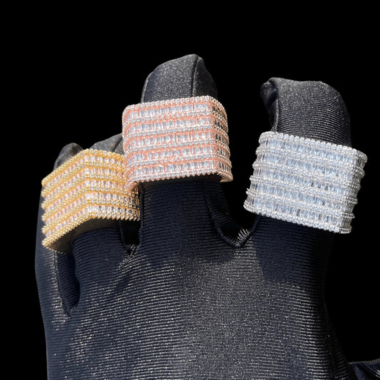 Diamond Rows Iced Out Ring