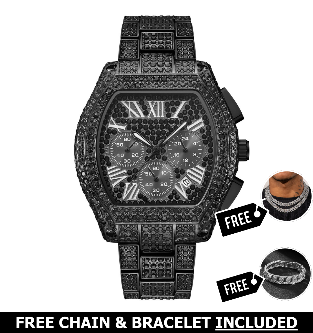 Viking Iced Out Watch