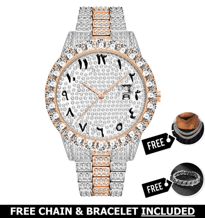 Jade Iced Out Watch