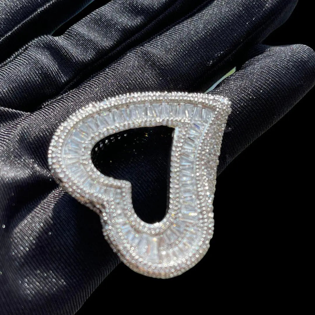 Open Heart Iced Out Ring