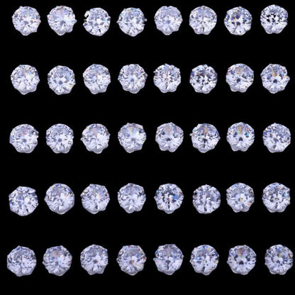 VVS Round Iced Out Stud Earrings