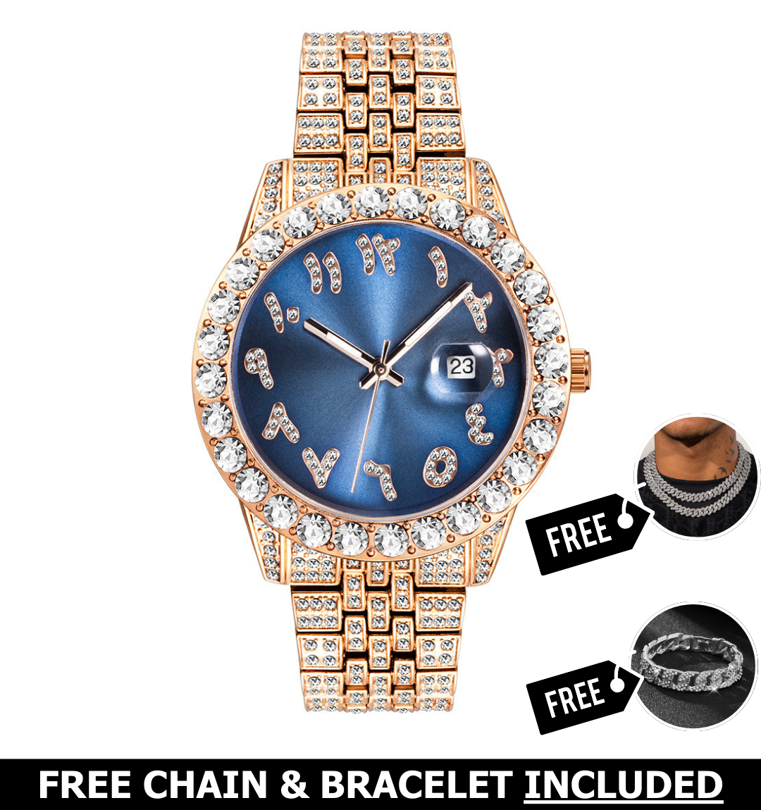 Nexis Arabic Iced Out Watch