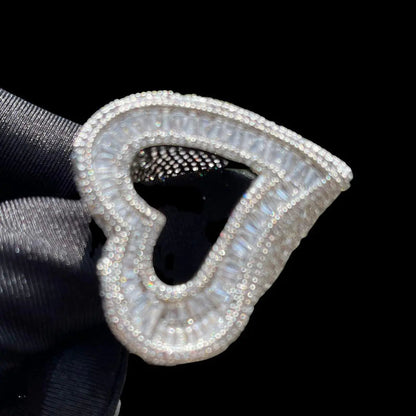 Open Heart Iced Out Ring