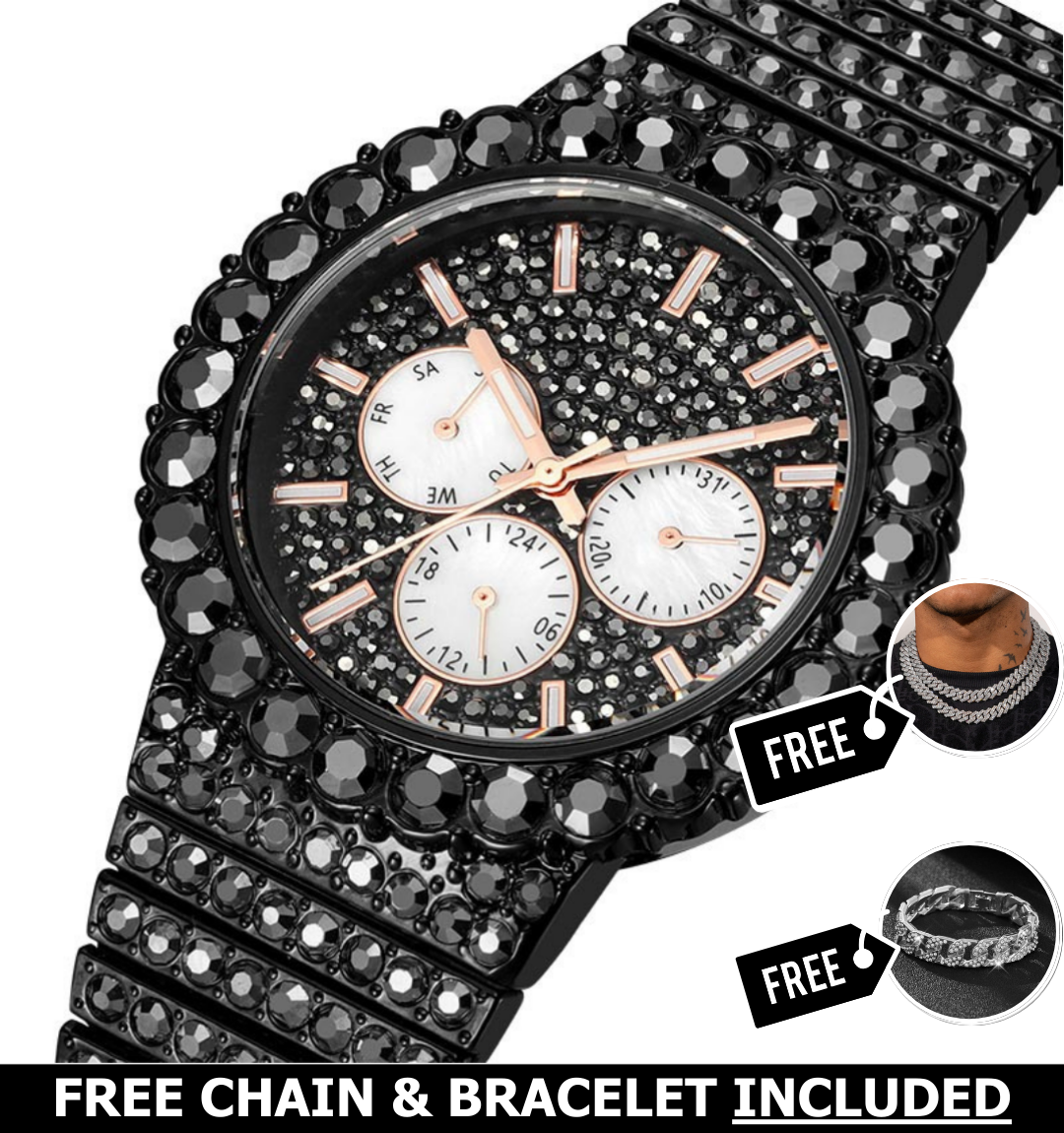 Celestial Iced Out Watch