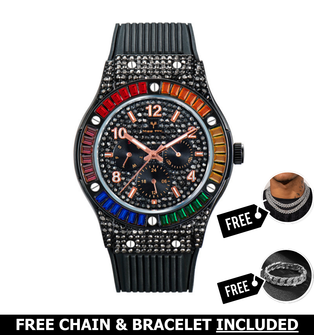 Kenzo Iced Out Watch