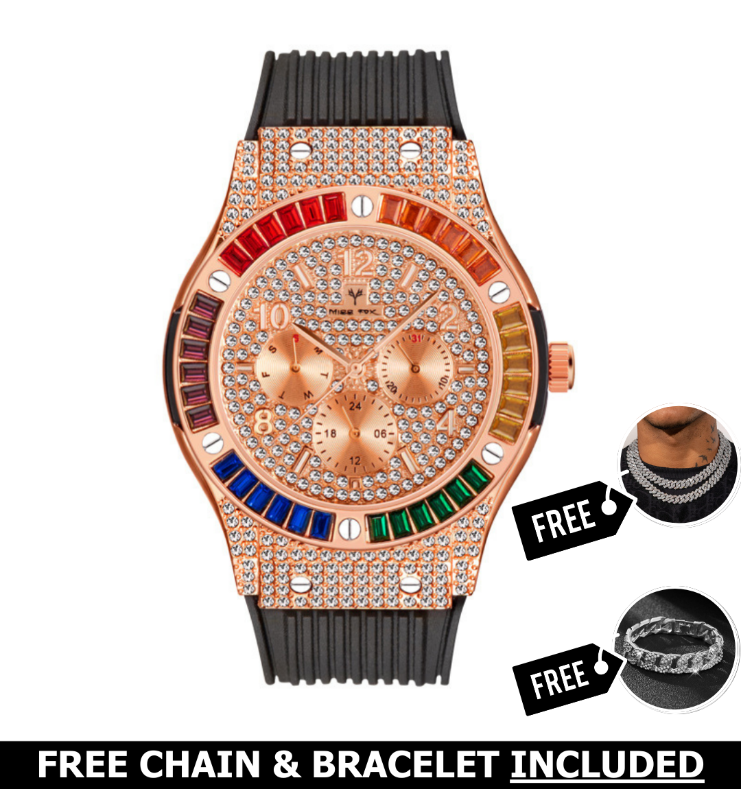 Kenzo Iced Out Watch