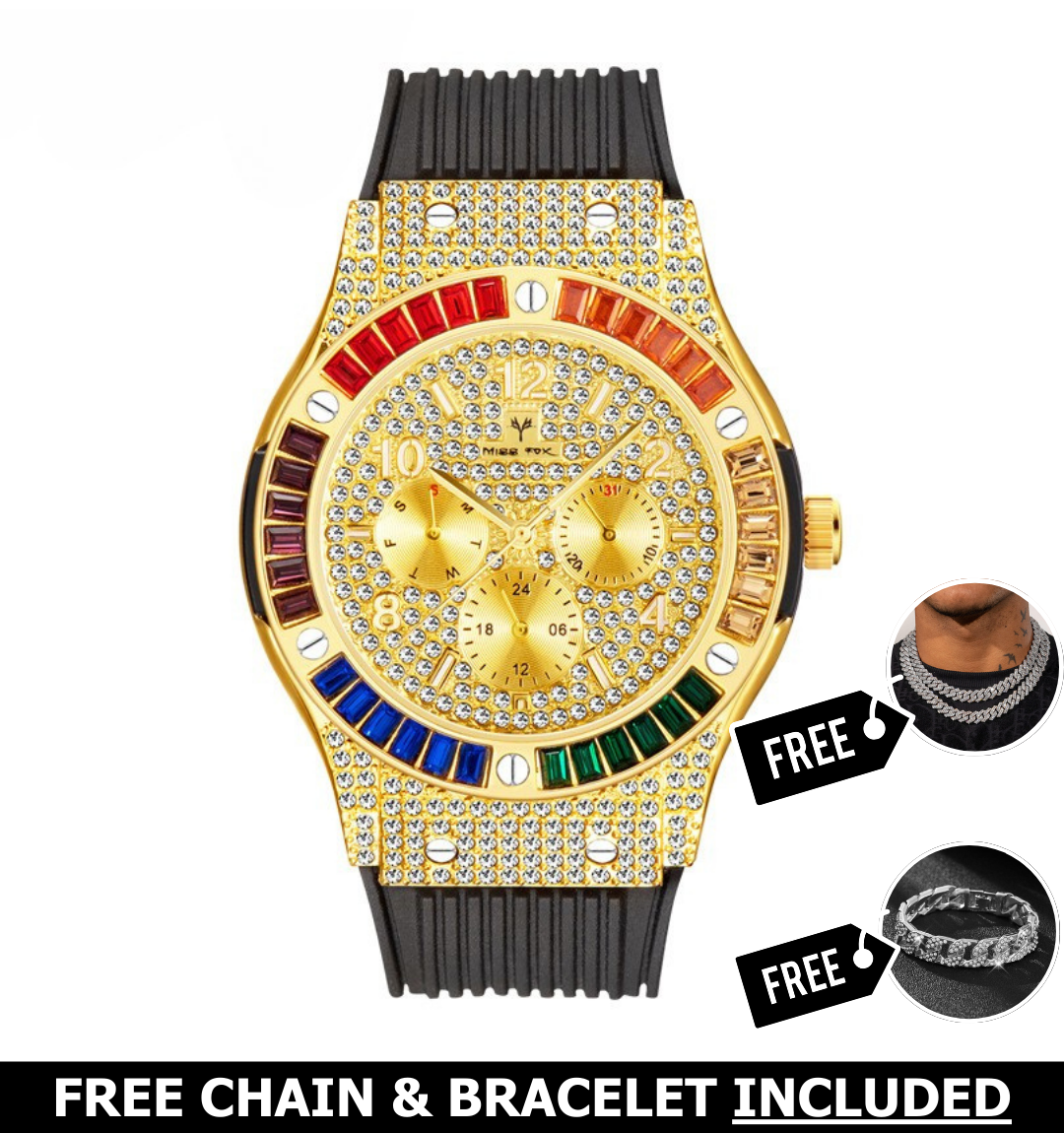 Kenzo Iced Out Watch