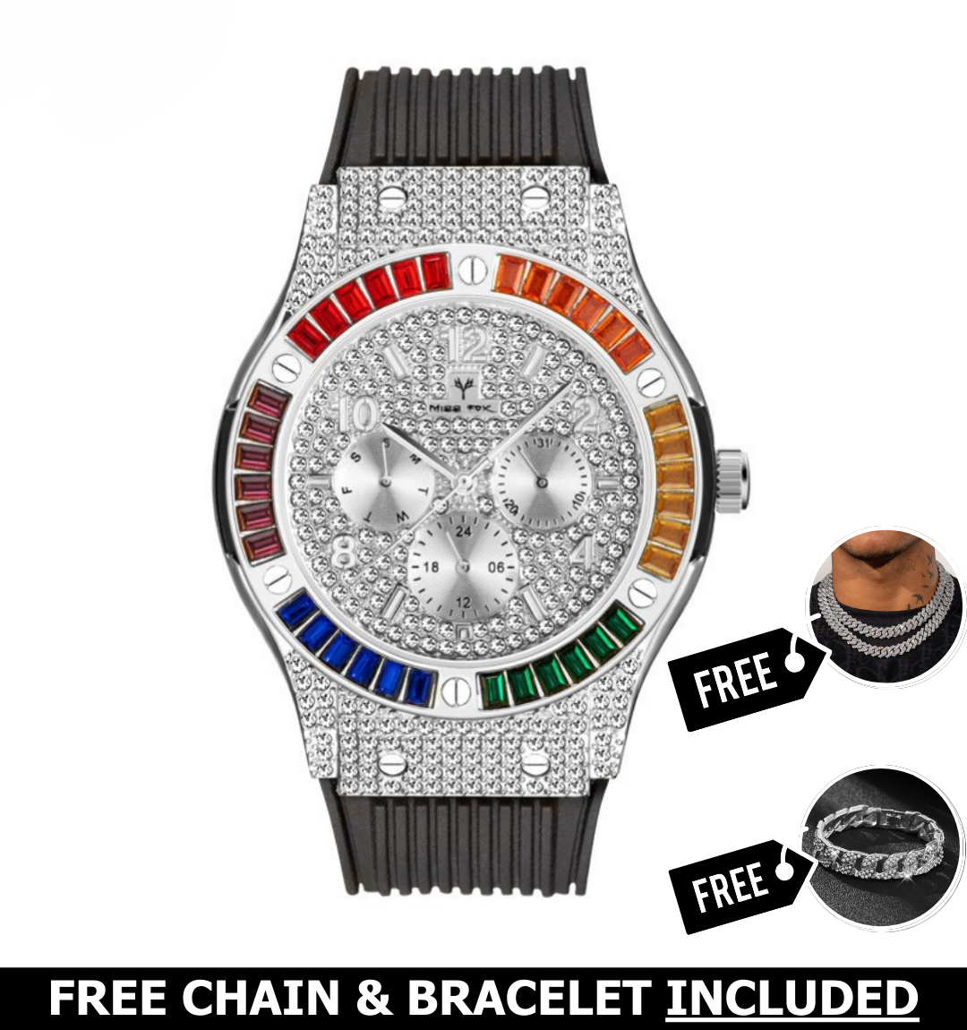 Kenzo Iced Out Watch