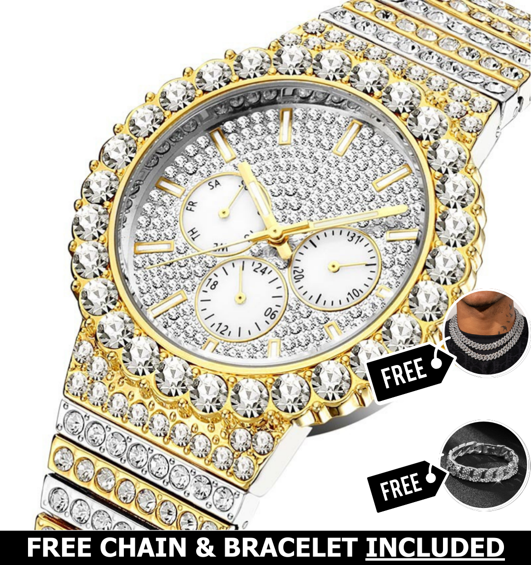 Celestial Iced Out Watch