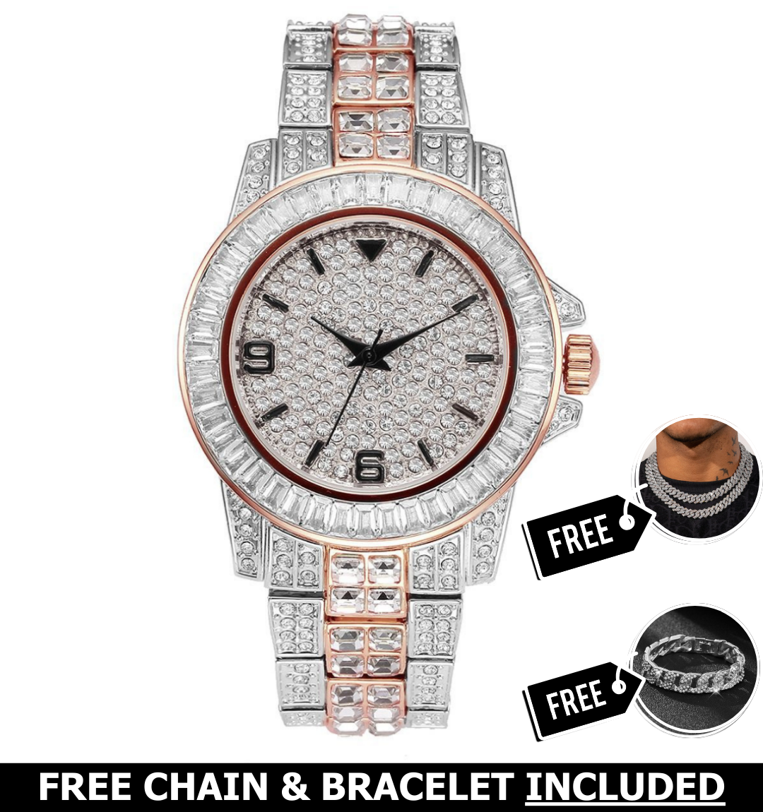 Palazzo Iced Out Watch