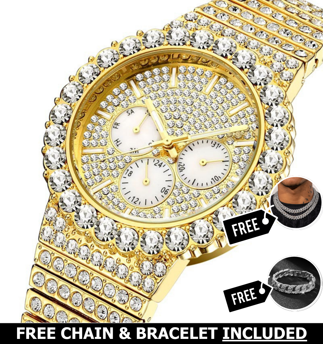 Celestial Iced Out Watch