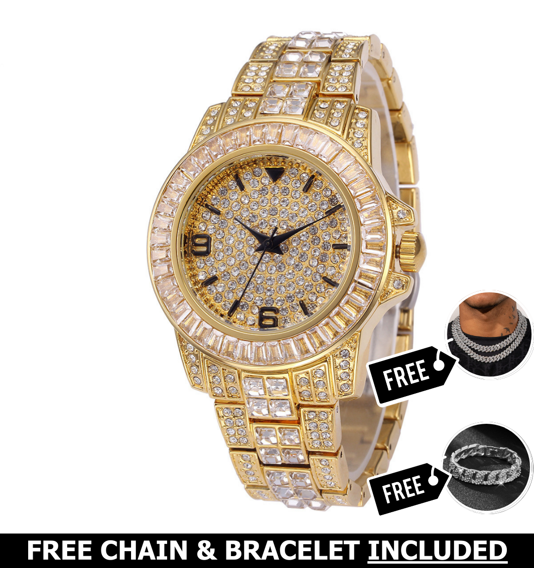 Palazzo Iced Out Watch