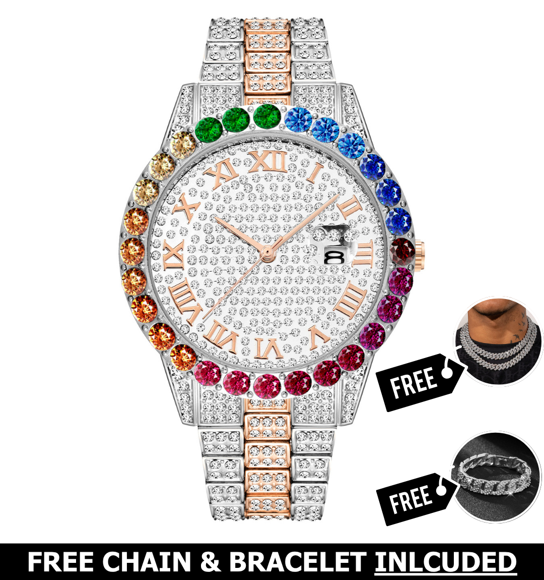 Storm Iced Out Watch