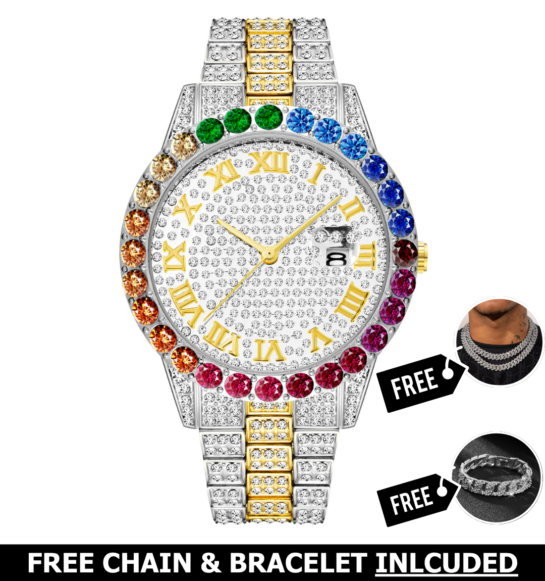 Storm Iced Out Watch