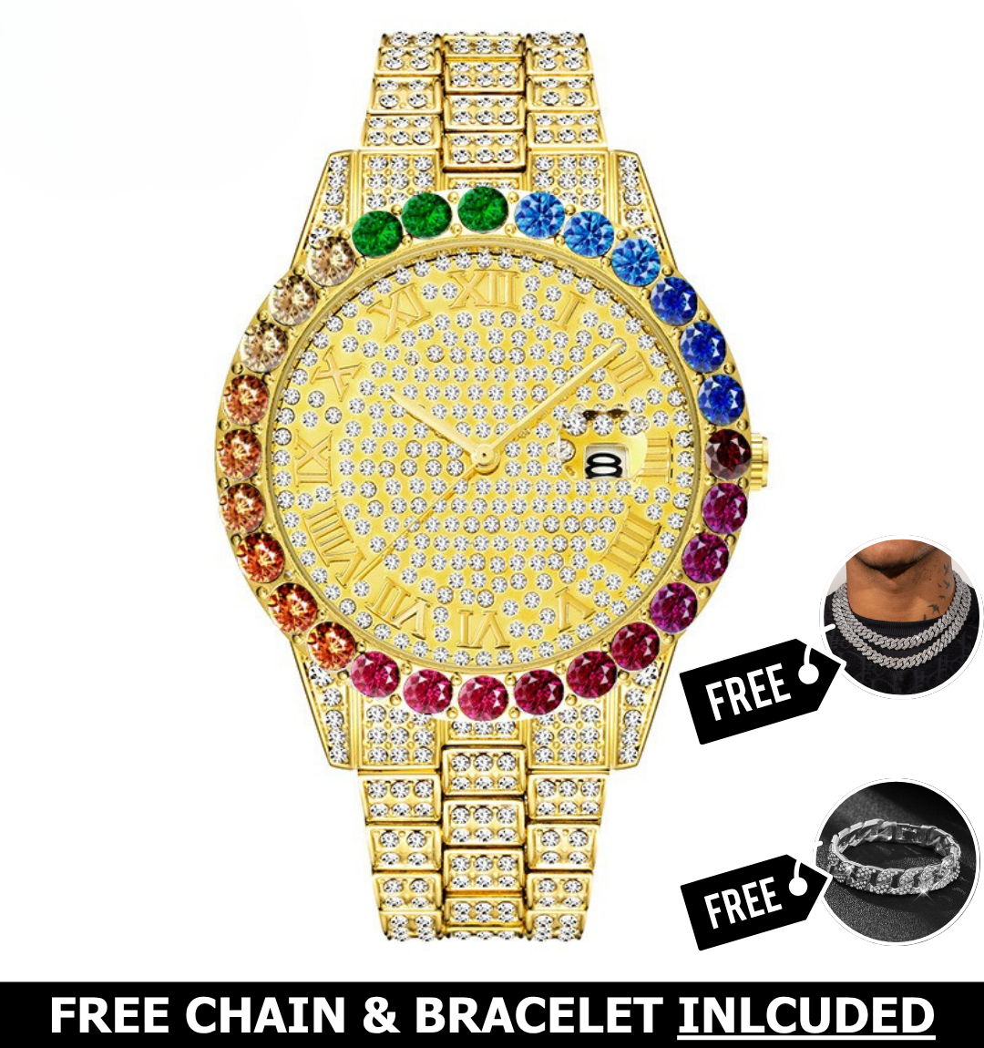 Storm Iced Out Watch