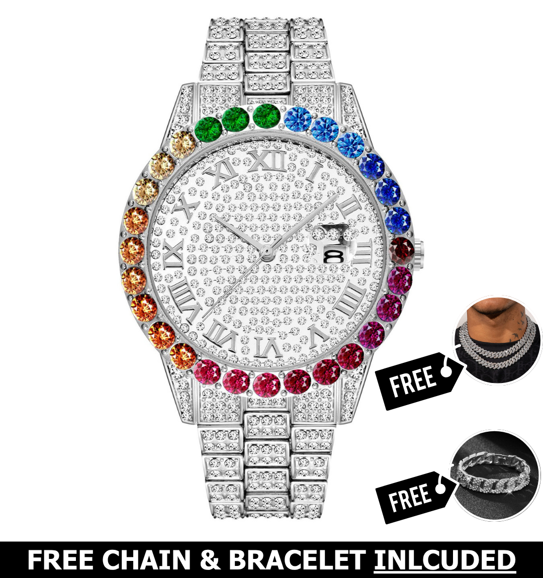 Storm Iced Out Watch