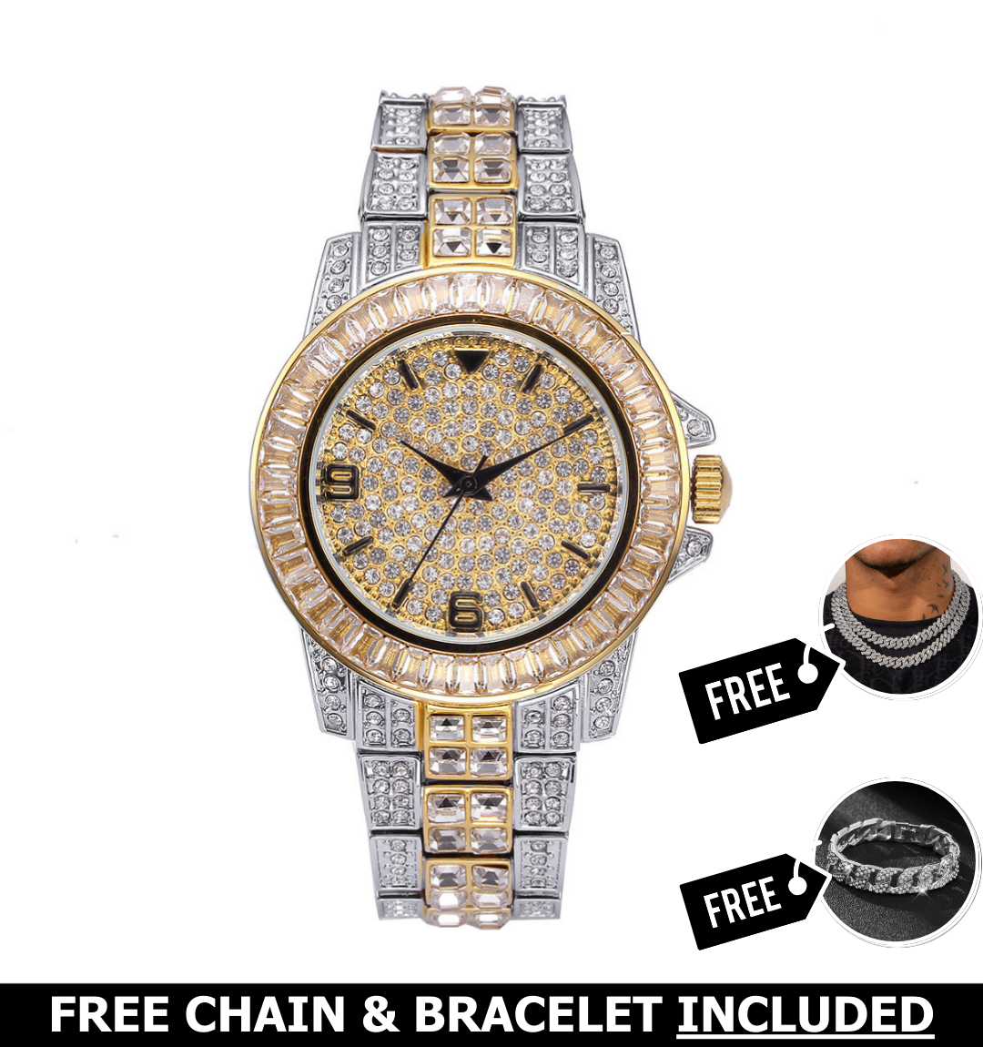 Palazzo Iced Out Watch