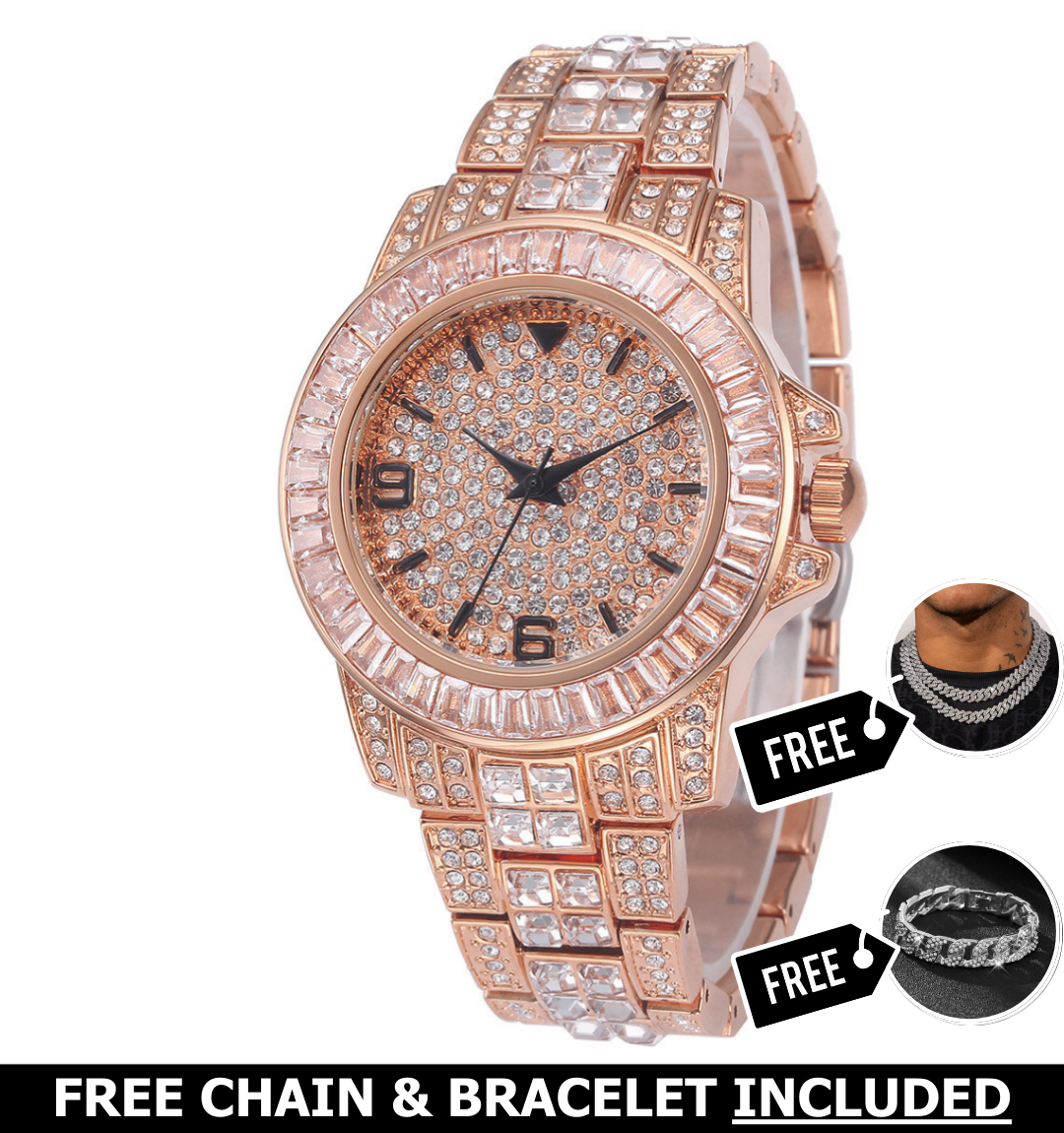 Palazzo Iced Out Watch