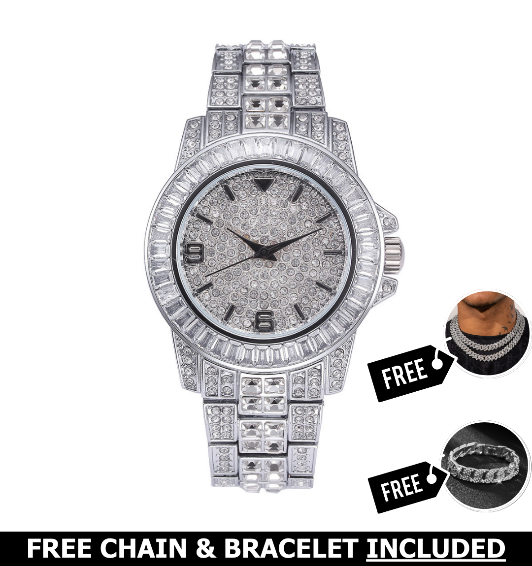 Palazzo Iced Out Watch