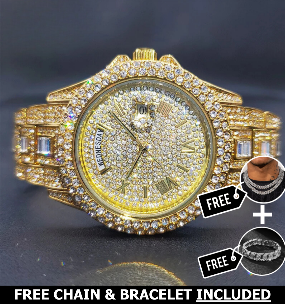 Regal Day-Date Iced Out Watch