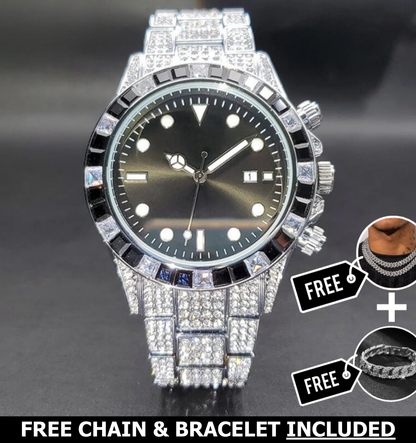 Noir Baguette Watch