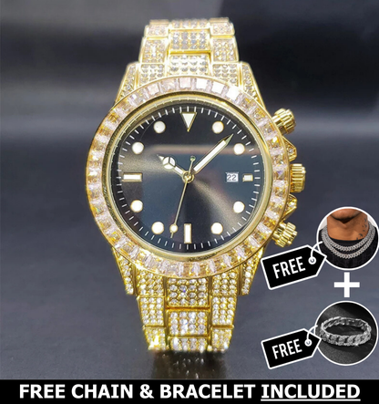 Noir Baguette Watch