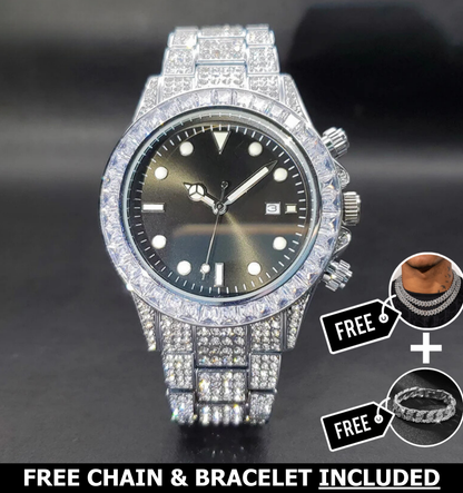 Noir Baguette Watch