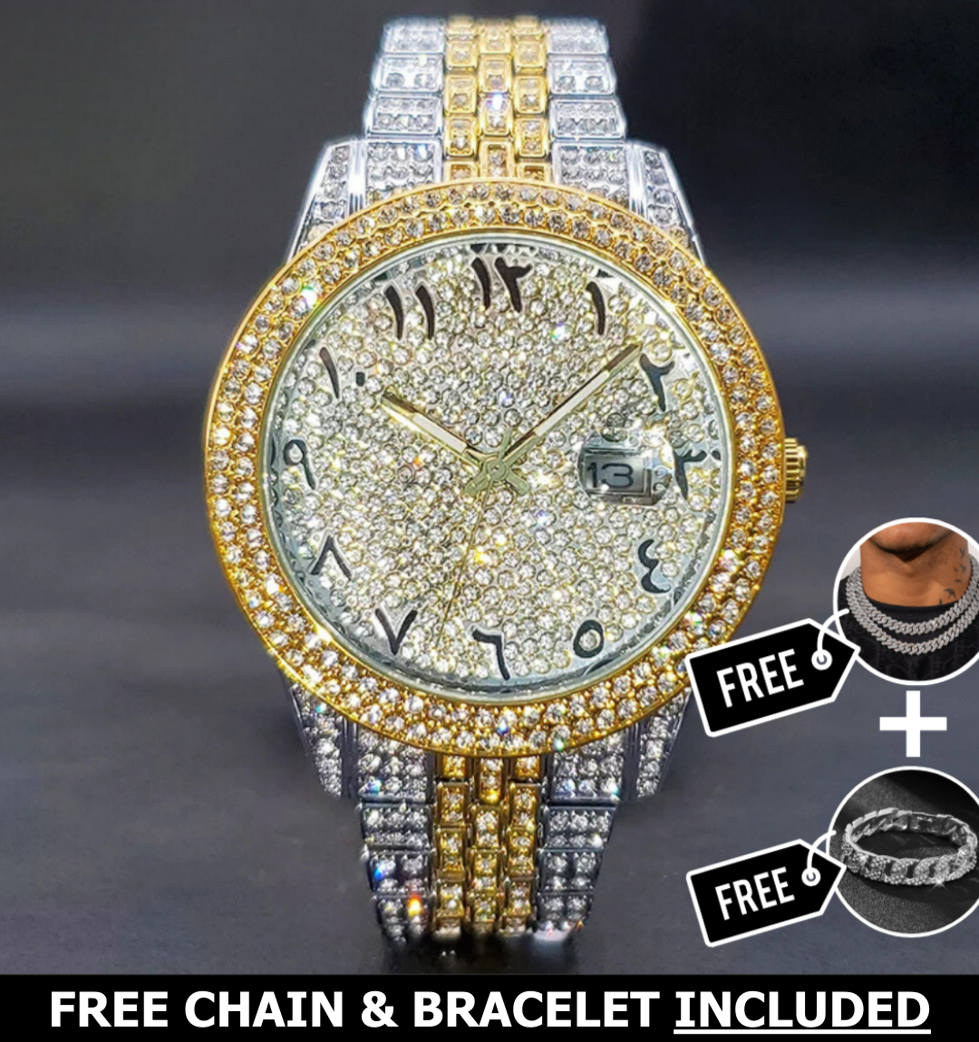 Nove Arabic Iced Out Watch