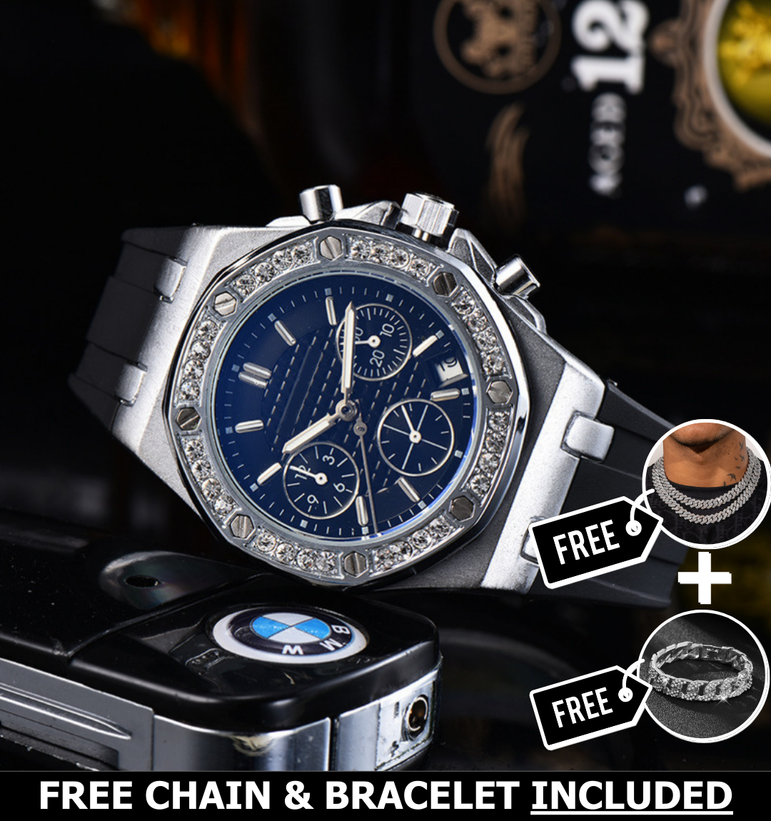 Royale Ice Bezel Chronograph Watch