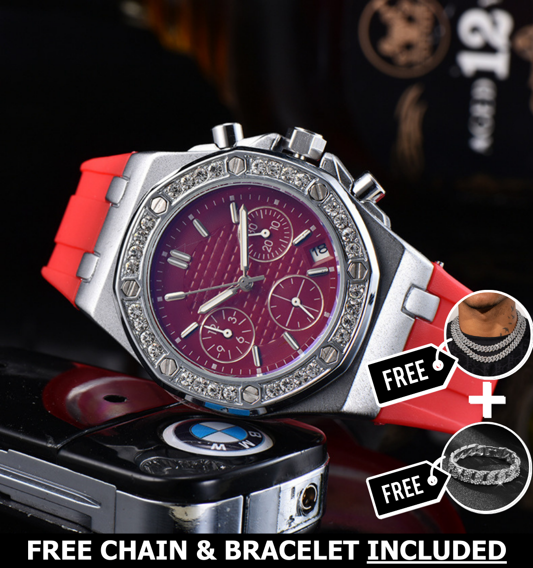 Royale Ice Bezel Chronograph Watch