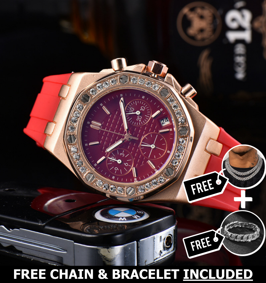 Royale Ice Bezel Chronograph Watch