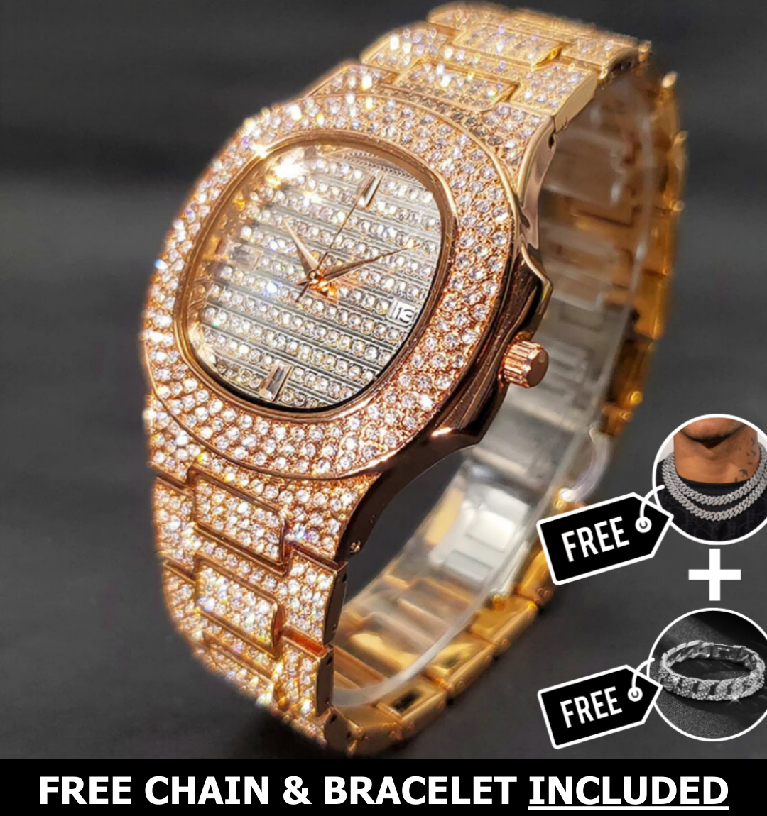 Monaco Iced Out Watch