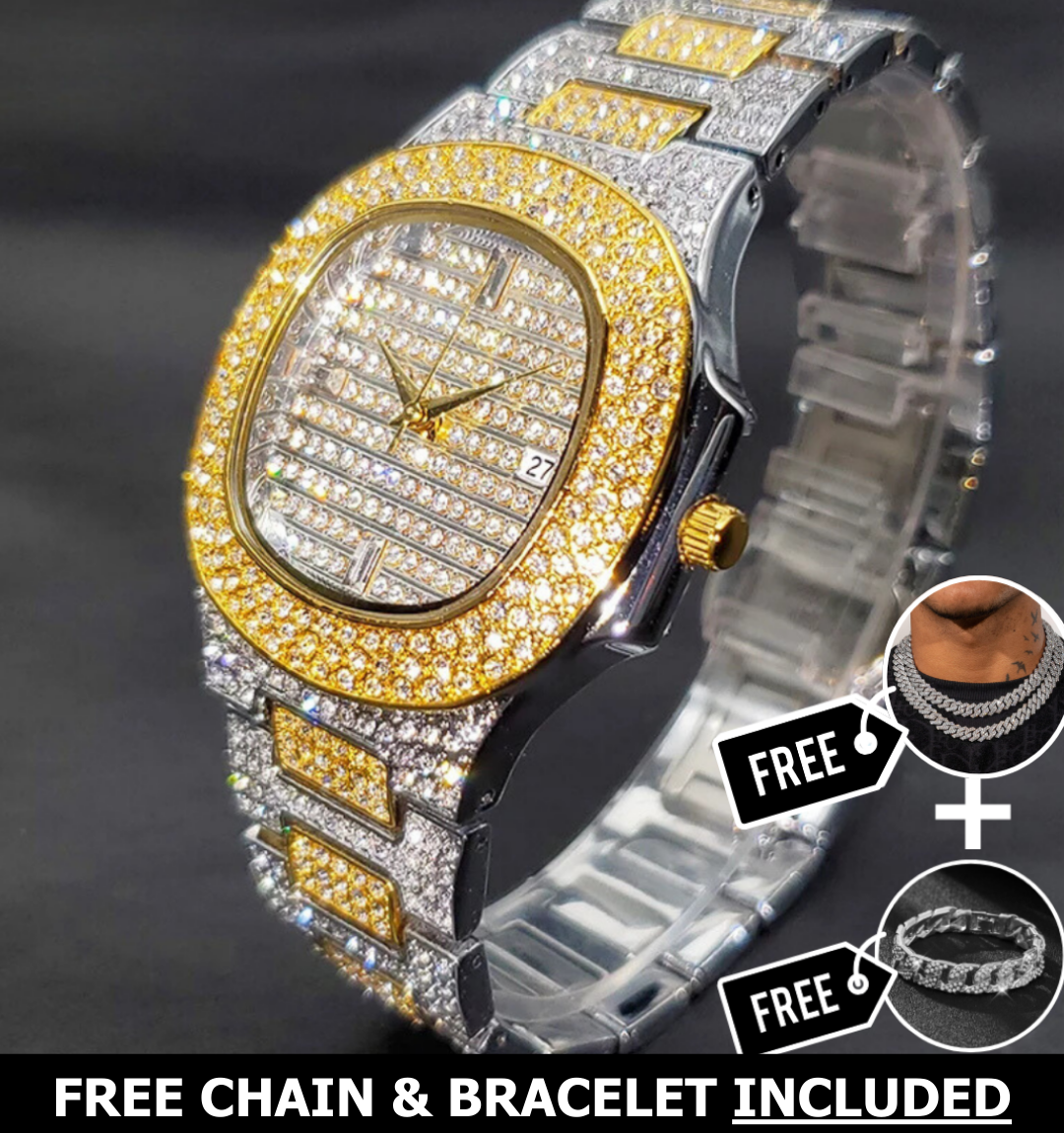 Monaco Iced Out Watch