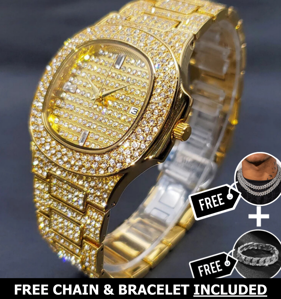 Monaco Iced Out Watch