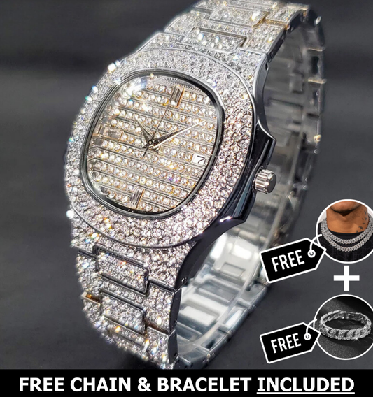 Monaco Iced Out Watch
