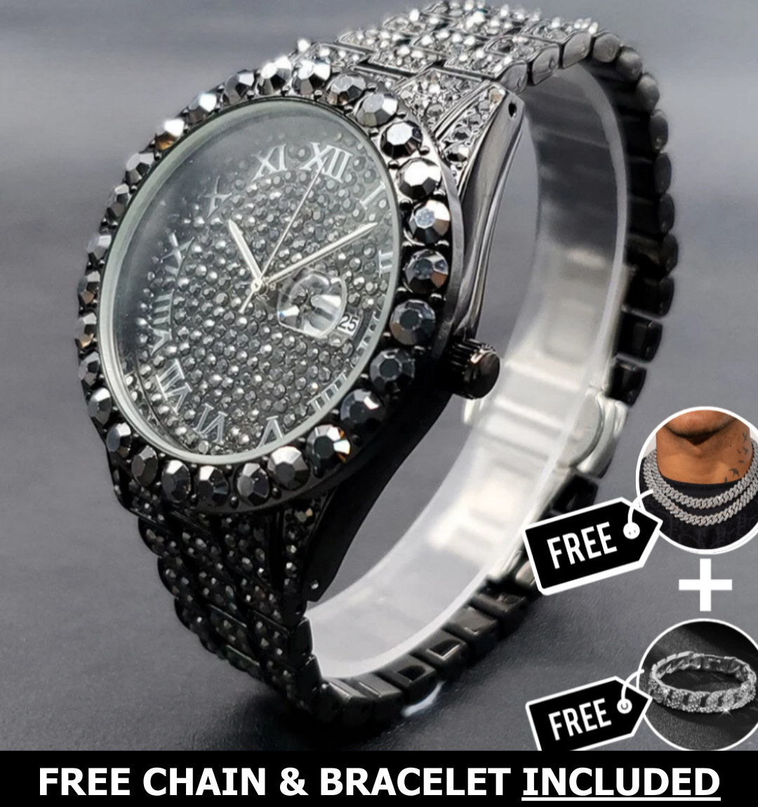 Khalil Classic Iced Out Watch