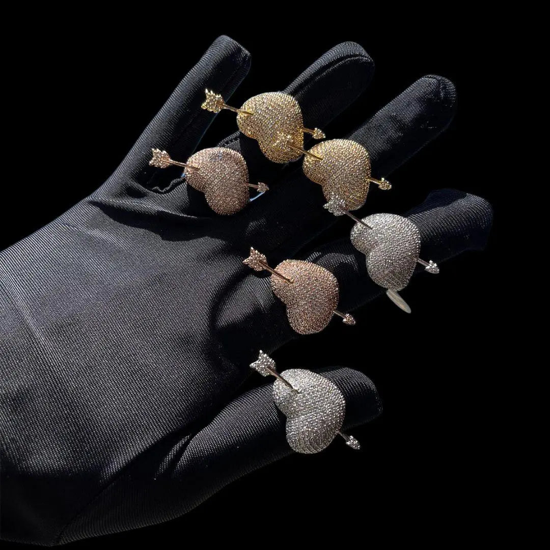 Arrow Heart Edition Iced Out Ring