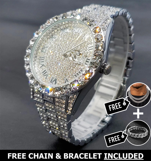 Khalil Classic Iced Out Watch