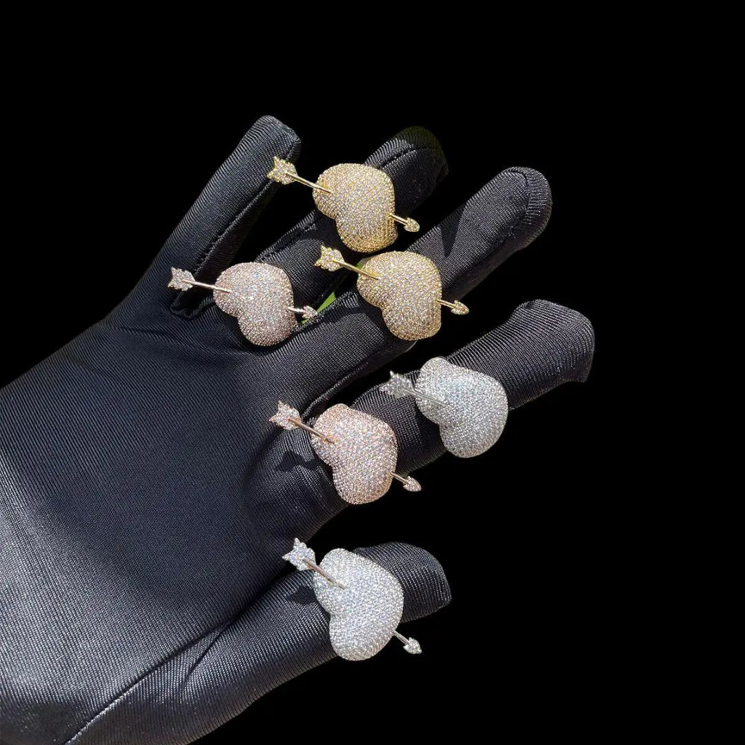 Arrow Heart Edition Iced Out Ring