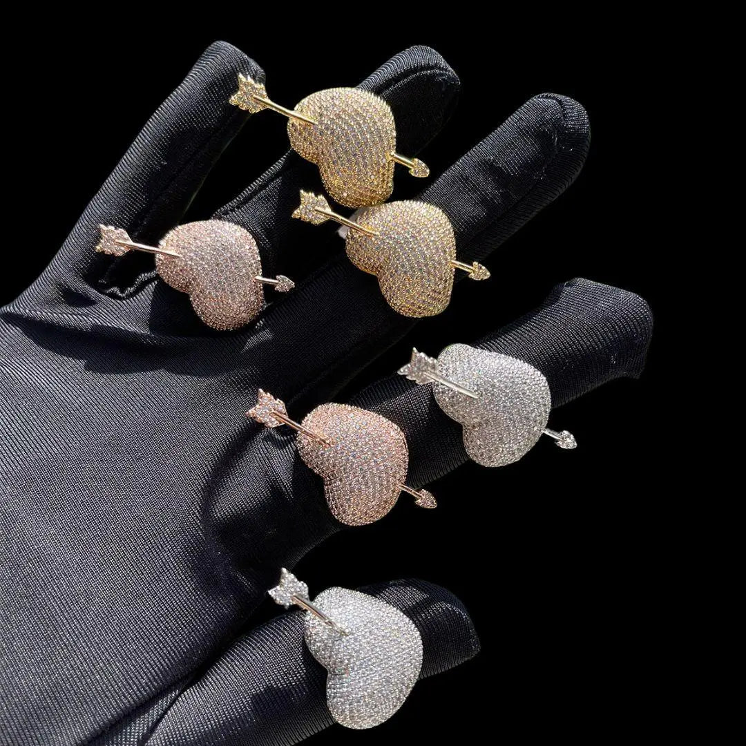 Arrow Heart Edition Iced Out Ring