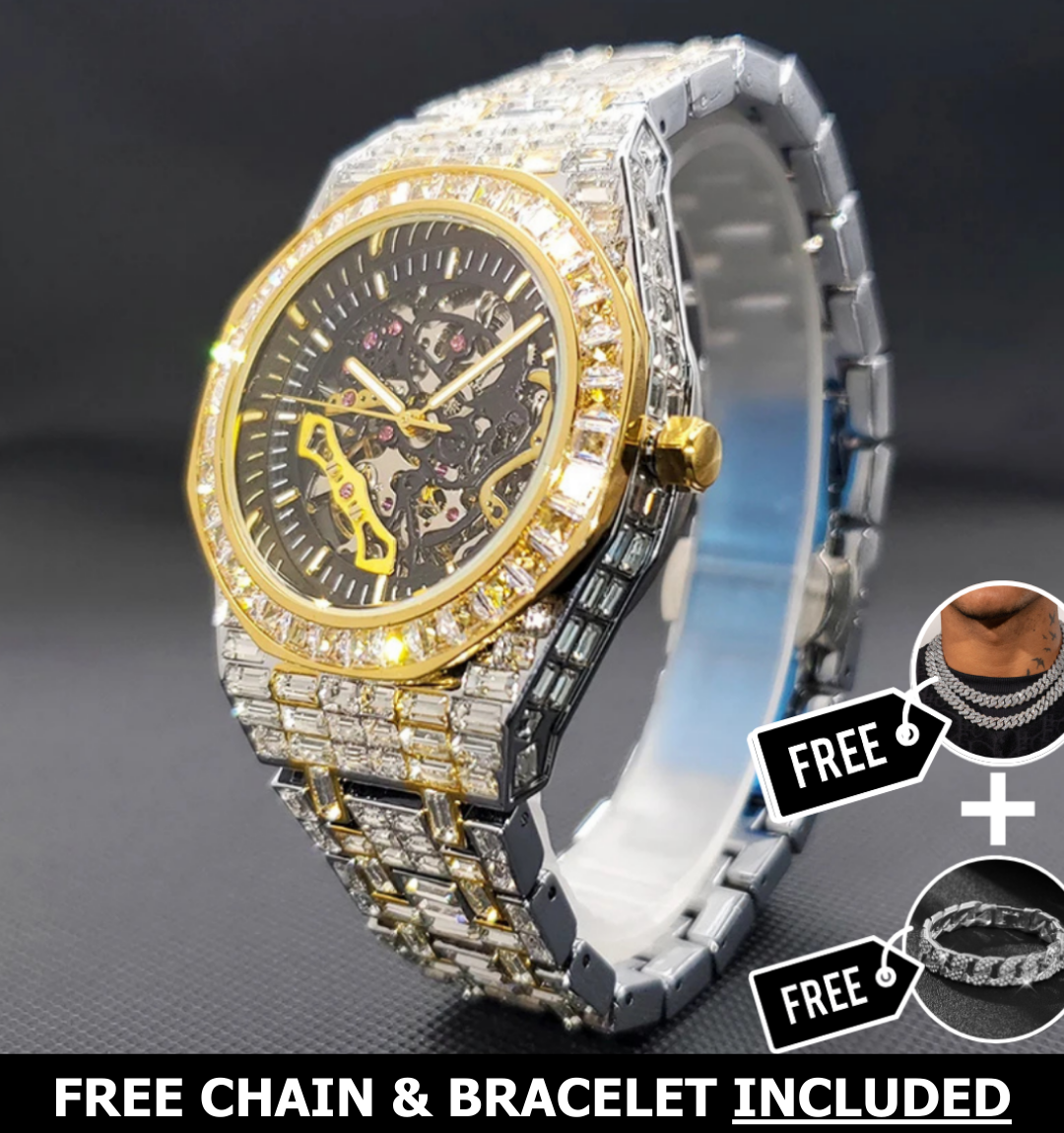 Marquis Skeleton Baguette Watch