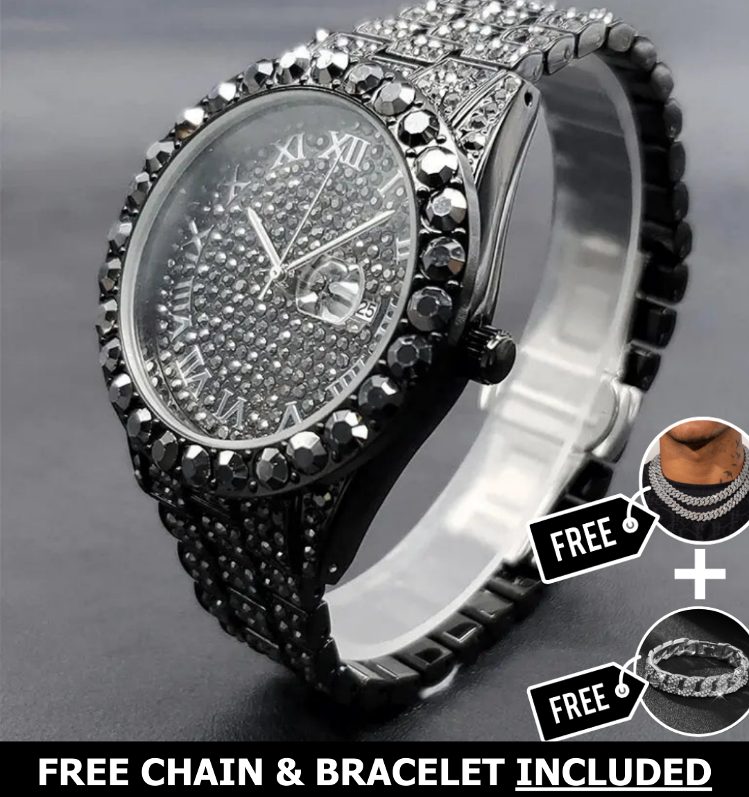 Khione Iced Out Watch