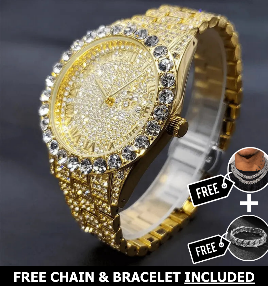 Khione Iced Out Watch