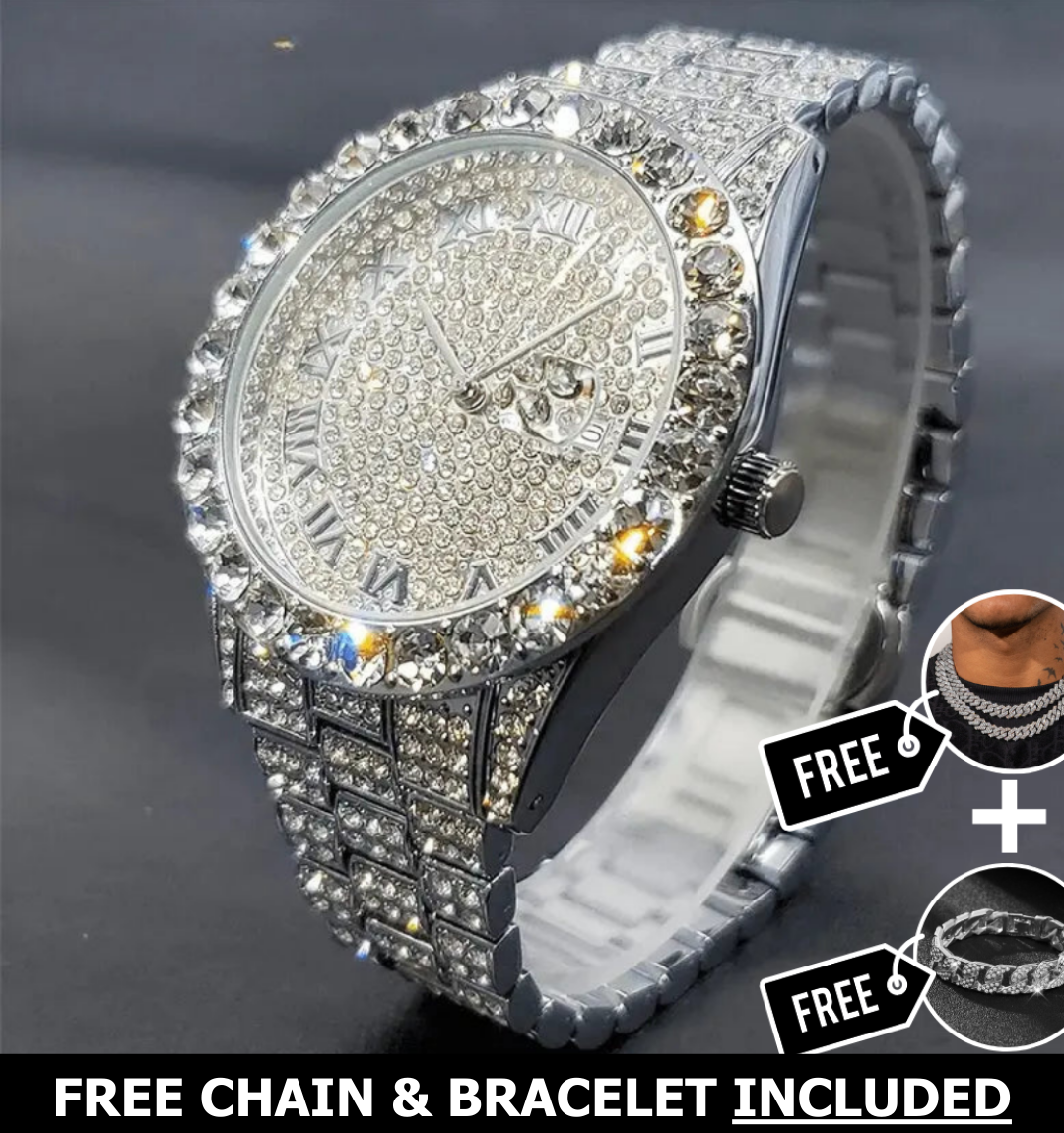 Khione Iced Out Watch